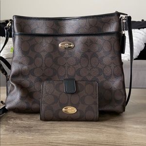 Coach crossbody with wallet